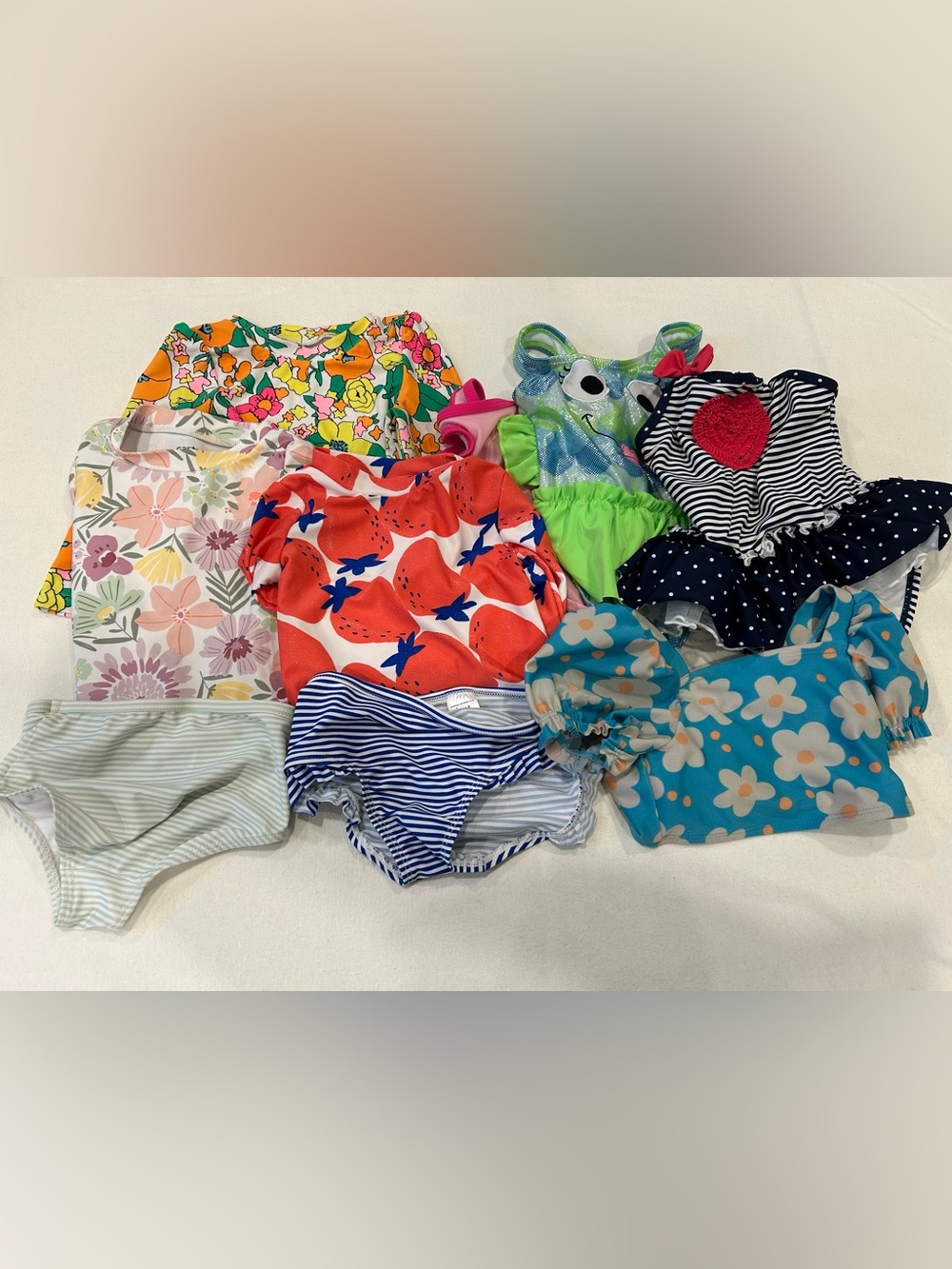 Baby girl bathing suit bundle